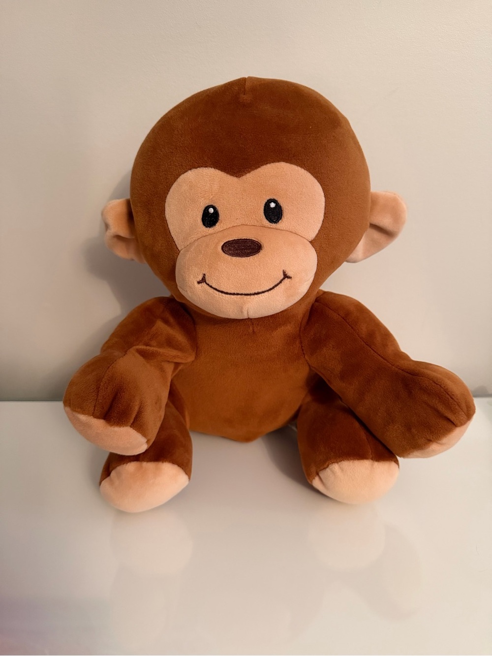WELLOBEEZ CleanCrew Anticrobial Plush Monkey Washable Stuffed animal toy 11"